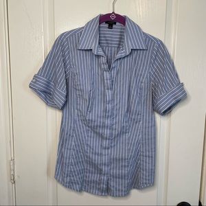 Ann Taylor button down short sleeve top